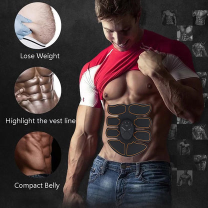 1SET Magic EMS Muscle Training Gear Abdominal Muscle Trainer ABS Trainer Fit Body Home Exercise Shape Fitness